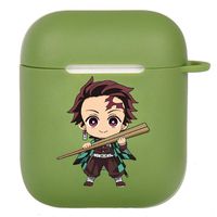 Phoetya Demon Slayer: Kimetsu no Yaiba Airpod Case Japanese Anime Airpods Cover, Portable & Protective Silicone Skin Cover Case(Style 10)