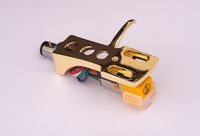 Gold plated Headshell, cartridge, needle for AKAI AP-D33, AP-001C, AP-206C, AP-Q70, AP-207, AP-Q60, AP-002, AP-207, AP-100/C, AP-004, AP-D40, AP-004X, AP-003, AP-206, AP-006, MADE IN ENGLAND