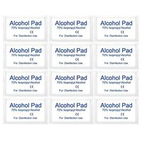 Exceart Alcohol Prep Pads Gauze Pads 70% Isopropyl Alcohol Tissue Skin Cleaning Care Jewelry Phone Computer Clean (Random Style)