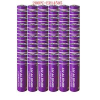 AA Size 3.6V ER14505 2400mAh Lithium/SOCL2 Batteries Count:Pcs (200Pcs)