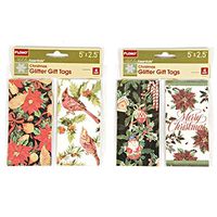 Watercolor Christmas Glitter Gift Tags by Holiday Essentials