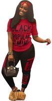 Womens Sexy 2 Piece Sports Outfit Set Shirt Bodycon Pants Joggers Clubwear Tracksuit Sportswear Set Red