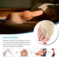 Gel Bunion Pads, Toe Separators Spacers Straighteners, Bunion Relief Protector Sleeves Stretchy Socks, Bunion Corrector Splint Treat Pain in Hallux Valgus Big Toe Joint, Hammer Toe Pain Relief (L)