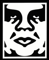 CCI Obey Anonymous Decal Vinyl Sticker|Cars Trucks Vans Walls Laptop| White |5.75 x 4.5 in|CCI1297