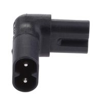 IEC320-C8 to C7 90 Degree Up Down Angle Right Angle AC Power Adapter Plug