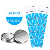 Watch Battery Button Cell SR621SW LR60 364 164 363 AG1 1.5V Batteries (Pack of 20)