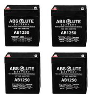 4PK New AB1250 12V 5AH SLA Battery Replaces pc1250 ub1250 ca1240 bp5-12 es4-12
