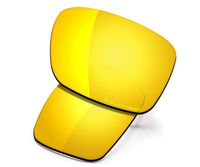 Saucer Premium Replacement Lenses for Oakley Holbrook OO9102 Sunglasses High Defense - 24K Gold Polarized