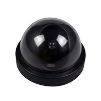 Nrpfell Outdoor Indoor Abs Surveillance Camera Dummy Fake CCTV Security Dome Camera with Flashing Red Led Light
