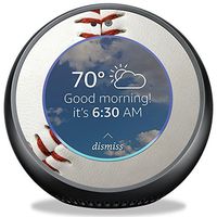 MightySkins Skin Compatible with Amazon Echo Spot - Baseball | Protective, Durable, and Unique Vinyl Decal wrap Cover | Easy to Apply, Remove, and Change Styles | Made in The USA