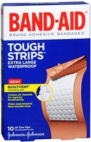 BAND-AID Tough-Strips Adhesive Bandages Extra Large 10 Each (Pack of 4)