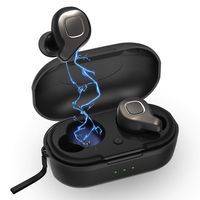 CUFOK TWS Bluetooth 5.0 Earbuds True Wireless Headphones Waterproof Noise Cancelling Bass Earphones Stereo Handsfree Headset with Microphone for Apple iPhone Android Google Pixel Samsung Galaxy Phone