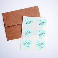 Hugs and Kisses from The Soon to be Mr and Mrs Seals, Stickers and Labels for Wedding Invitations Envelopes, Save The Dates, by Once Upon Supplies, 1.5 Inches X 1.5 Inches, Mint Green, 48 Stickers