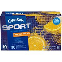 Capri Sun Sport Orange Shock Flavored Water Beverage, 10 ct - Pouches, 60.0 fl oz Box