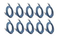 7 Feet Cat5e UTP Molded Patch Cord, Blue, 10-Pack (CNE438080)