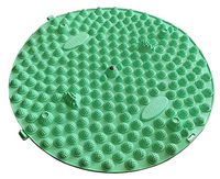 Round Foot Massager Therapy Mat Foot Massage Pad Shiatsu Sheet [Light Green]