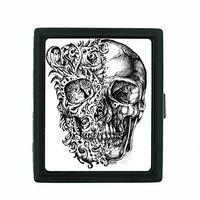 Metal Cigarette Case Holder Box Skull-067