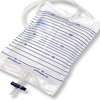 XIHAA Disposable Urine Collection Bag, Medical Urine Bag, with Anti-Reflux Chamber Drainage Bag, Thickening Urine Bag 2000ML for Men and Women,50Pcs