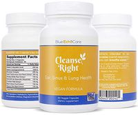 Cleanse Right Ear, Sinus and Lung Health for Allergy, Asthma Relief, Vegan, Naturopathic, Gluten Free, Anti-Inflammatory, Non-Drowsy Formula, NO Lanolin! 60 Capsules - Bromelain, Boswellia, Quercetin