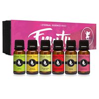 Fruity Gift Set of 6 Premium Grade Fragrance Oils - Apple, Mango Madness, Honeydew Melon, Strawberry, Pear, Grapefruit - 10Ml - Scented Oils