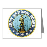 Note Cards (10 Pack) Army National Guard Emblem