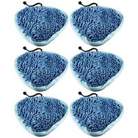 6 Pack Felji T1 Heavy Duty Deluxe Coral Microfiber Pads for H2O Steamboy Mop