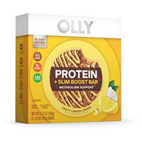 Olly Protein + Super Foods Bar Zesty Lemon Creme 6.3oz( 1.6oz x 4 bars), pack of 1