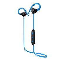 Wireless Headphones, Gorsun E56 Bluetooth Earhook Headphones Lightwieght in-Ear Earphones with Magnetic Connection for Sports with Built-in Mic(Blue)