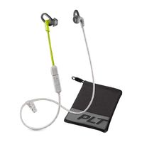 Plantronics BackBeat FIT 300 Sweatproof Sport Earbuds, Wireless Headphones, Grey/Lime (Renewed)