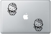 Hello Kitty Nurse ArcDecals78600686 Set Of Two (2x) , Decal , Sticker , Laptop , Ipad , Car , Truck
