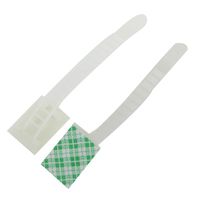 uxcell Plastic ATC-17 Adjustable Cable Fixing Clip Holder 100 Pcs White