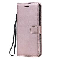 Lomogo Leather Wallet Case for LG K40/Solo LTE/Harmony 3 with Stand Feature Card Holder Magnetic Closure, Shockproof Flip Case Cover for LG K12 Plus/X4 (2019) - LOKTU100210 Rose Gold