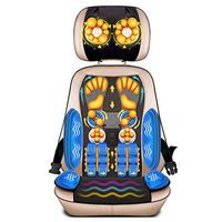 New Electric Massage Chair Pad with Full Body Kneading Shiatsu,Vibration,Rolling,Adjustable Neck Height,Detachable,Relieve Muscle Pain for Head Neck Shoulder Back and Hip,Gift
