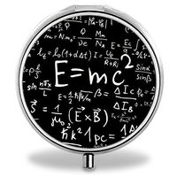 Formula Pill Case, Round Stainless Drug Organizer Container Medicine Cover for Pocket Daily&Weekly