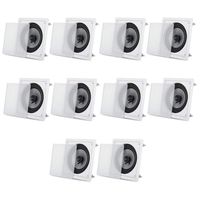 Acoustic Audio CS-I82S-5PR 300 Watt 8" 2-Way Home Theater In-Wall/Ceiling Speakers (5-Pair)