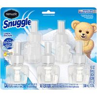 Renuzit Snuggle Scented Oil Refill for Plugin Air Fresheners, Linen Escape, 0.67 Fl Oz (Pack of 5)