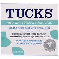 Tucks Medicated Cooling Pads - 100 ct, Pack of 6
