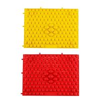 HSRG Rug 6Pice Foot Massage Cushion Floor Mat Kitchen Large Colorful Acupuncture Foot Massager Medical Therapy Mat Footmagnetic Shoe Massage Pads Drop (Size:2939Cm/11.42 In15.35In),A