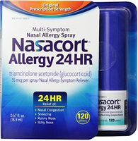 Nasacort Allergy 24 Hour 120 Sprays, 0.57 oz (Pack of 5)