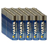 Varta High Energy AA 50pk Shrink Wrap Alkaline KC2 LR6 Batteries