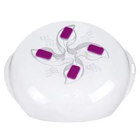 Microwave plate cover with Magnetic, new Microwave Lid prevent splatter cover, BPA-free Certified,11.5 Inches, Plate Serving Cover with steam vent, ZFITEI（Purple)