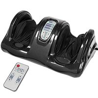 Best Choice Products Therapeutic Shiatsu Foot Massager Kneading and Rolling for Foot, Ankle, Nerve Pain w/High Intensity Rollers, Remote Control, 4 Programs, 3 Massage Modes - Black