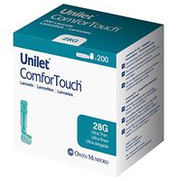 Unilet Comfort Touch Ultra Thin Lancets, 28g, 200 Count