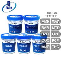 MiCare [5pk] - 10-Panel Multi Drug Test Cup (AMP/BAR/BZO/COC/mAMP/MDMA/MTD/OPI/PCP/THC) #MI-TDOA-3104