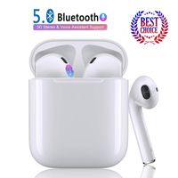 Bluetooth Earbuds Wireless Headphones Bluetooth 5.0 Hi-Fi Stereo Bluetooth Headset with Mini Charging Case 24H Playtime Smart Touch Pop-Up Pairing (White)