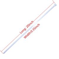 20 Inch Heavy Duty Self-Locking Nylon Cable Zip Ties, Width 0.35Inch (20 Pcs, White)