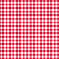 Disposable Red and White Gingham Paper Napkins (Pack of 50)