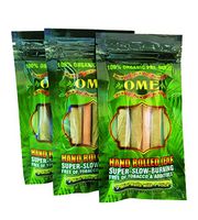 Pre Rolled 3 Packs of Organic Natural OME Organic Pre Rolls, Tobacco & Chemical Free, Super Slow Burning, Just Fill It