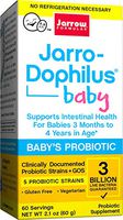 Jarrow Formulas Jarro-Dophilus Baby, Supports Intestinal Health for Babies 3 Months to 4 Years in Age, 3 Billion Cells, 60 Servings (Cool Ship, Pack of 3)