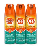 Off! Family Care Smooth & Dry Insect Spray, 4 oz (Pack - 3),White